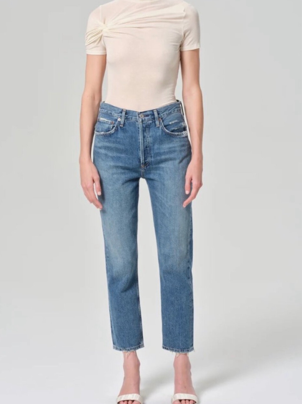 Agolde Riley Cropped Jeans In Size 27